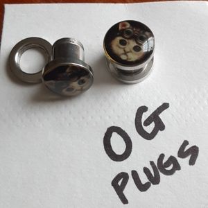 Gauges Kitten Ear plugs 0g/8mm